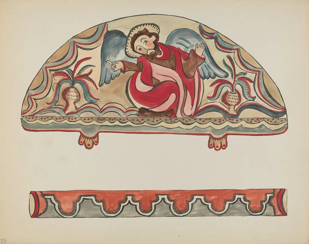 Plate 15 The Creation Lunette From Portfolio Spanish Colonial Designs Of New Mexico 2
