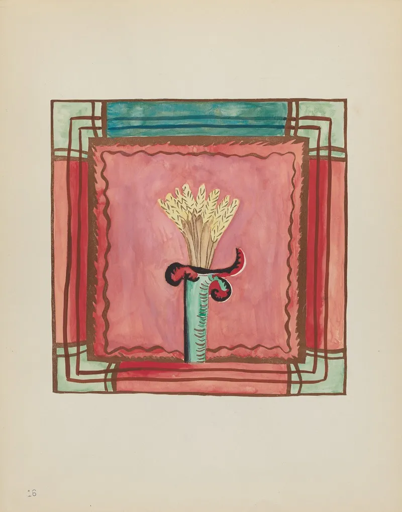 Plate 16 Altar Panel From Portfolio Spanish Colonial Designs Of New Mexico