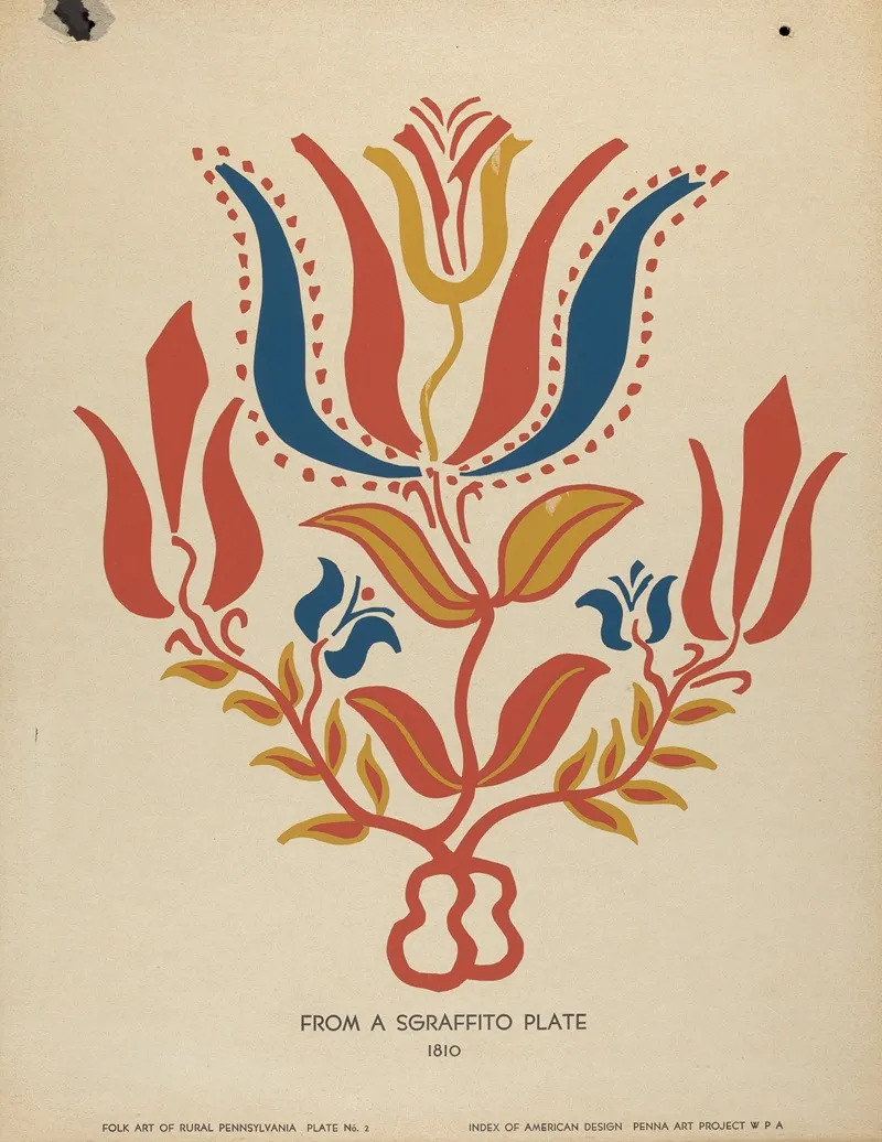 Plate 2 From Portfolio Folk Art Of Rural Pennsylvania 2