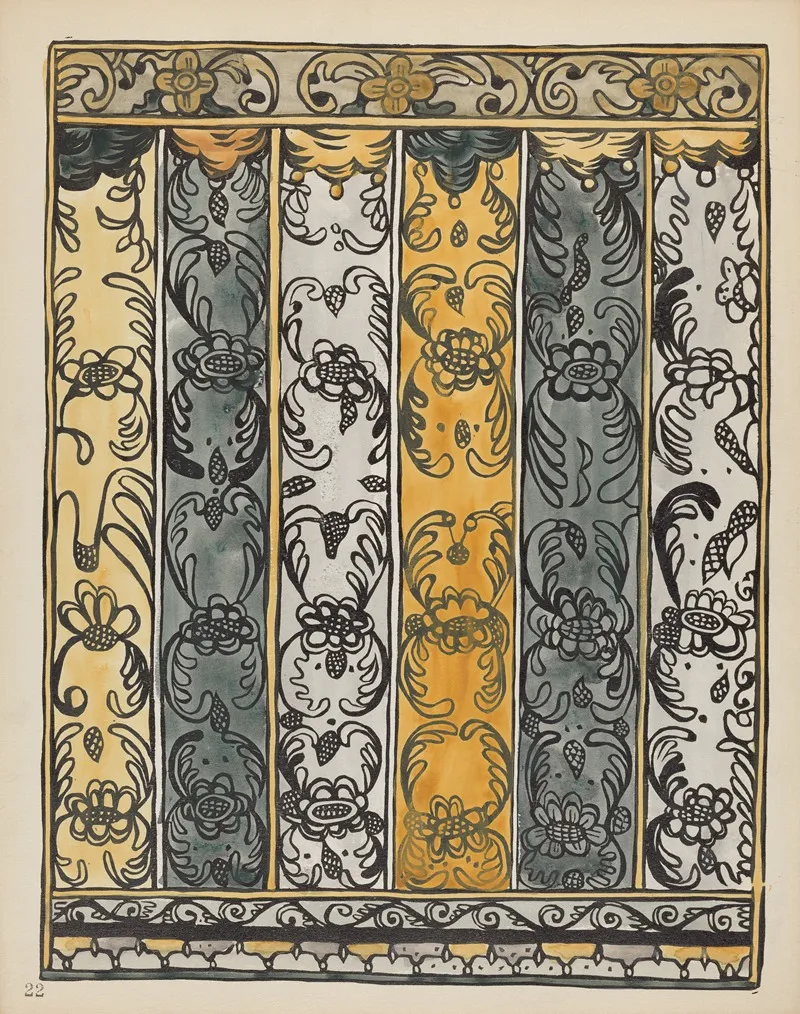 Plate 22 Wall Decoration Laguna From Portfolio Spanish Colonial Designs Of New Mexico 2
