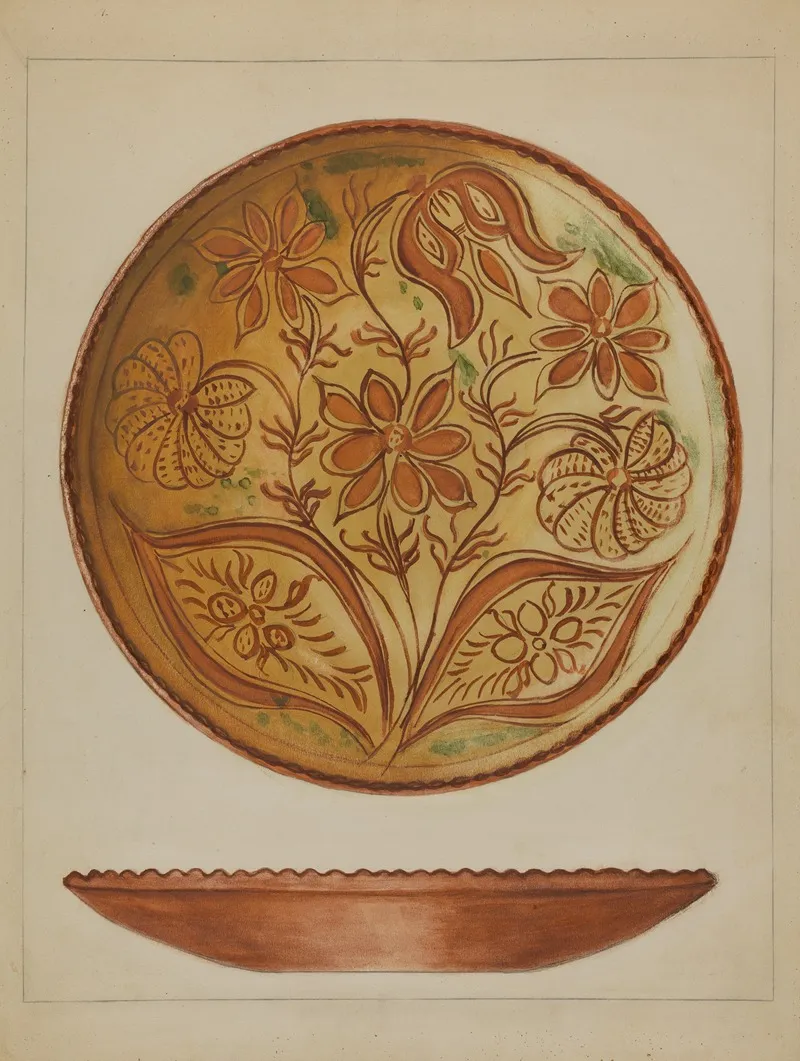 Plate 22 by Hedwig Emanuel - Canvas Print