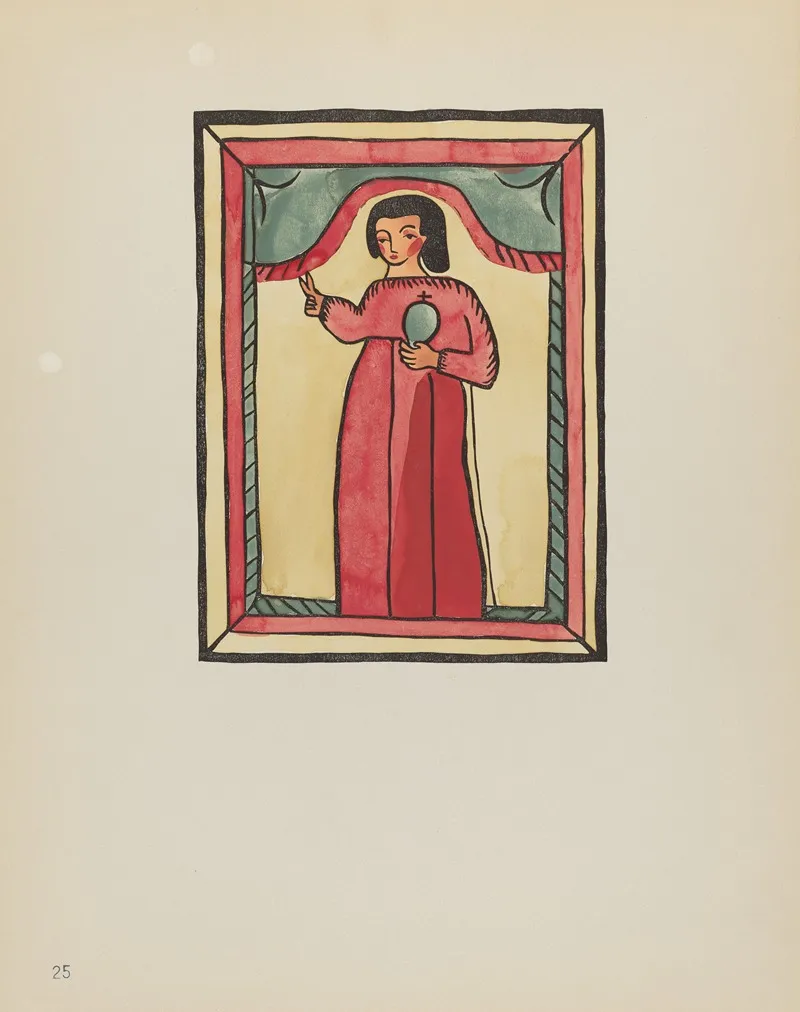 Plate 25 The Lost Child From Portfolio Spanish Colonial Designs Of New Mexico