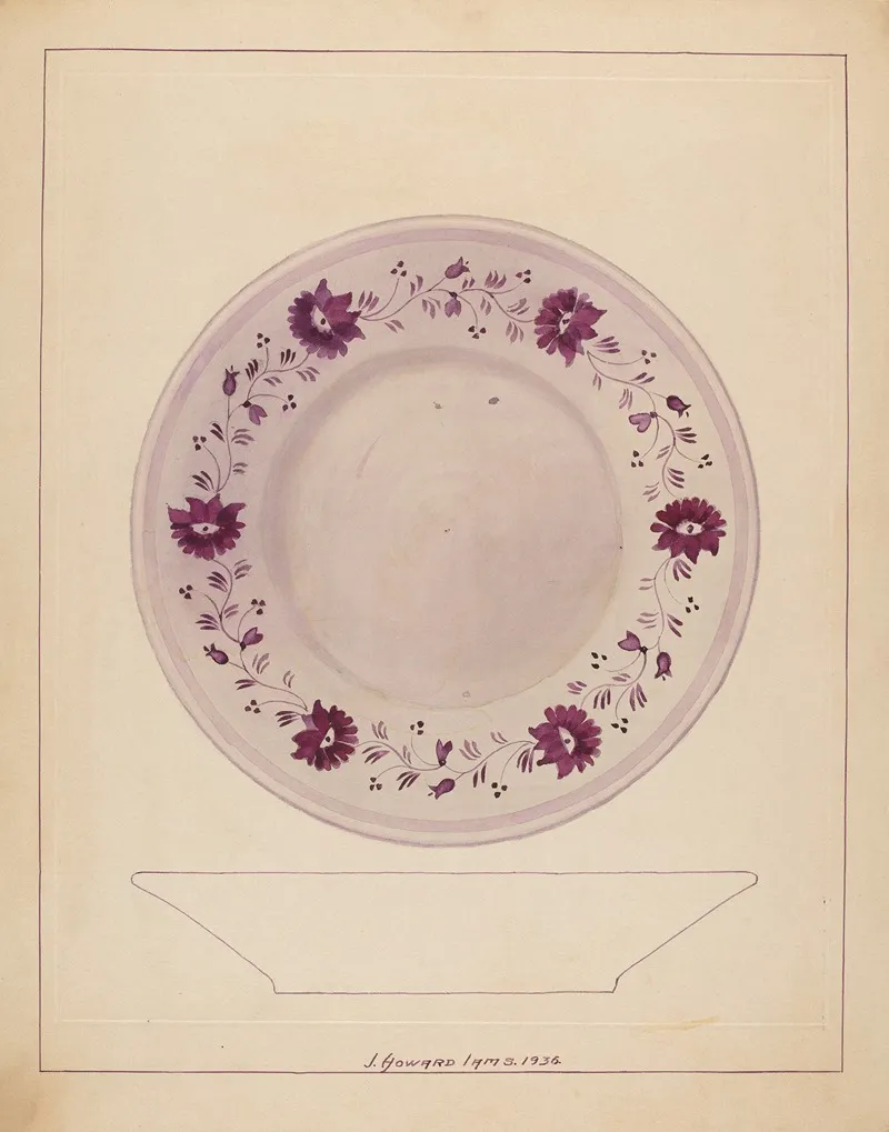 Plate 34 by J. Howard Iams - Canvas Print