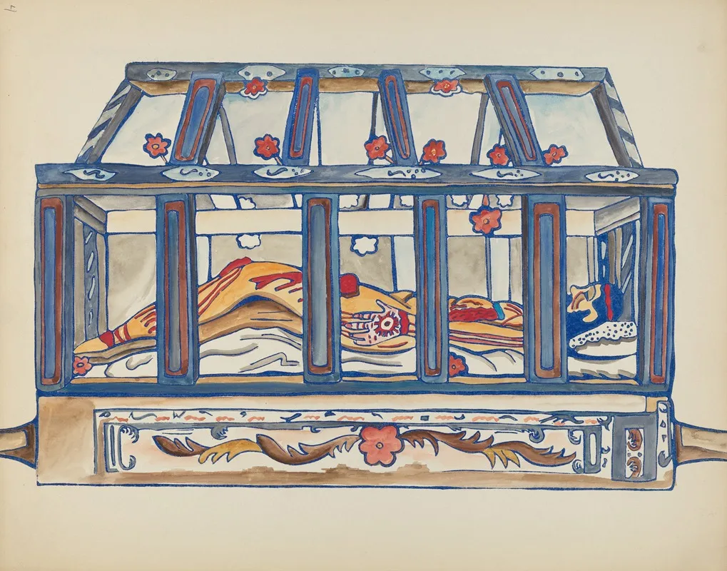 Plate 4 Christ In The Sepulchre From Portfolio Spanish Colonial Designs Of New Mexico 2