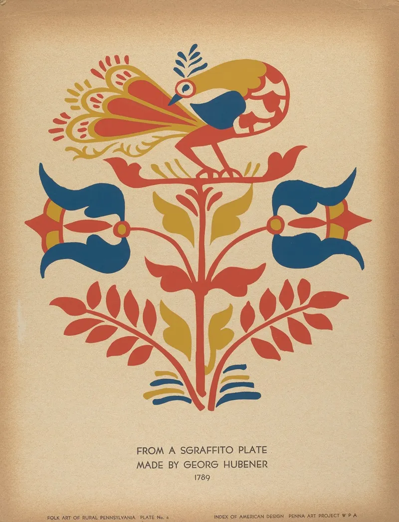 Plate 4 From Portfolio Folk Art Of Rural Pennsylvania 2