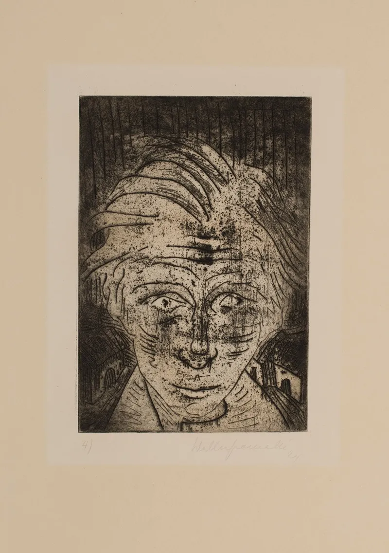 Plate 4 From The Series Buchners Lenz by Walter Gramatté - Canvas Print