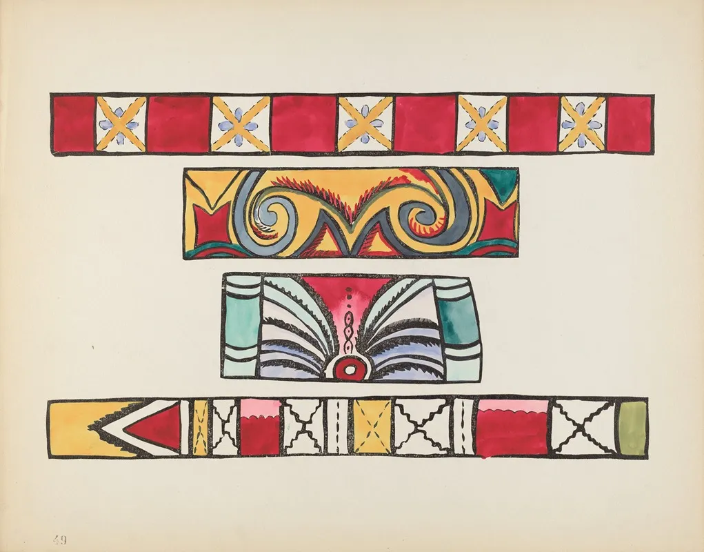Plate 49 Miscellaneous Design From Portfolio Spanish Colonial Designs Of New Mexico 2