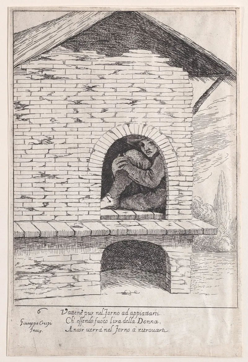 Plate 6 Bertoldo Hidden In A Furnace
