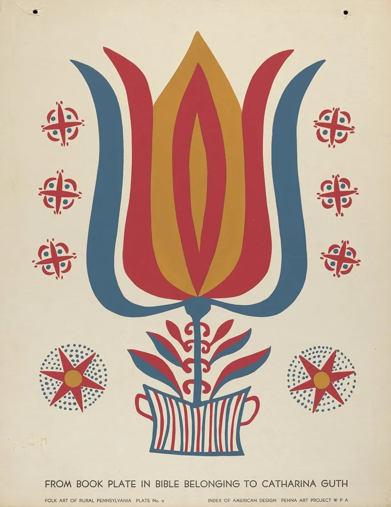 Plate 9 From Portfolio Folk Art Of Rural Pennsylvania