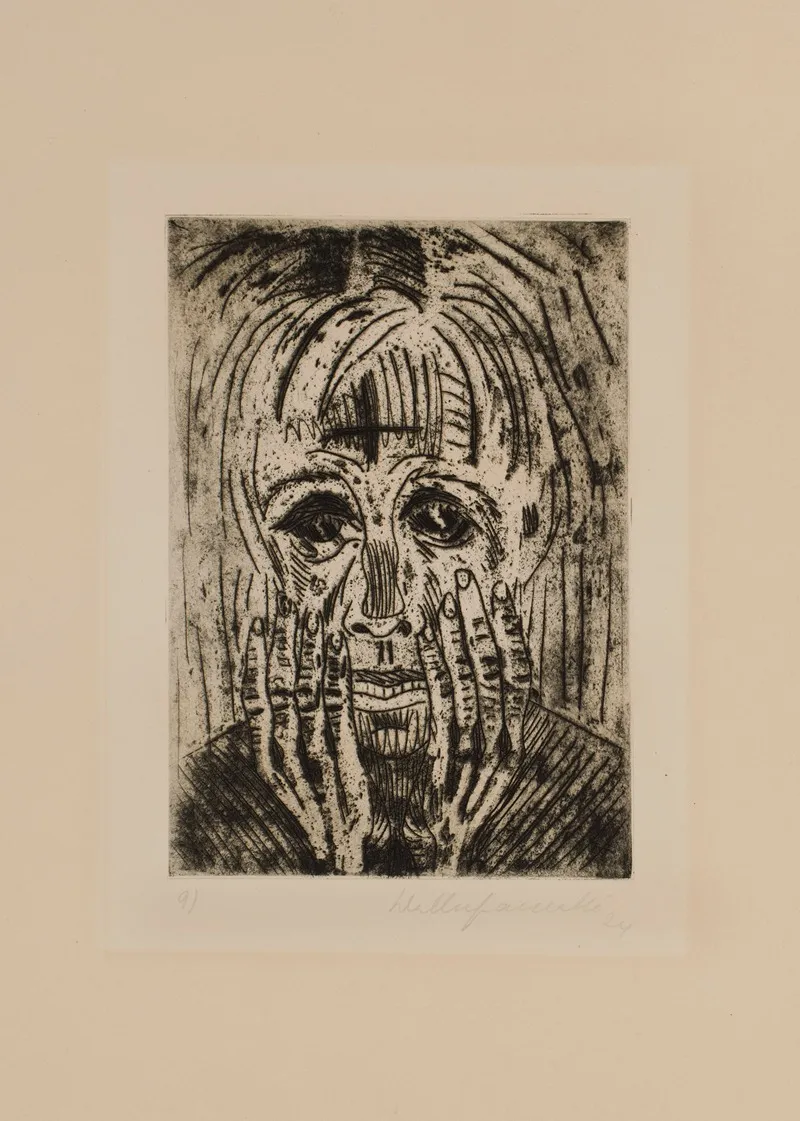 Plate 9 From The Series Buchners Lenz by Walter Gramatté - Canvas Print