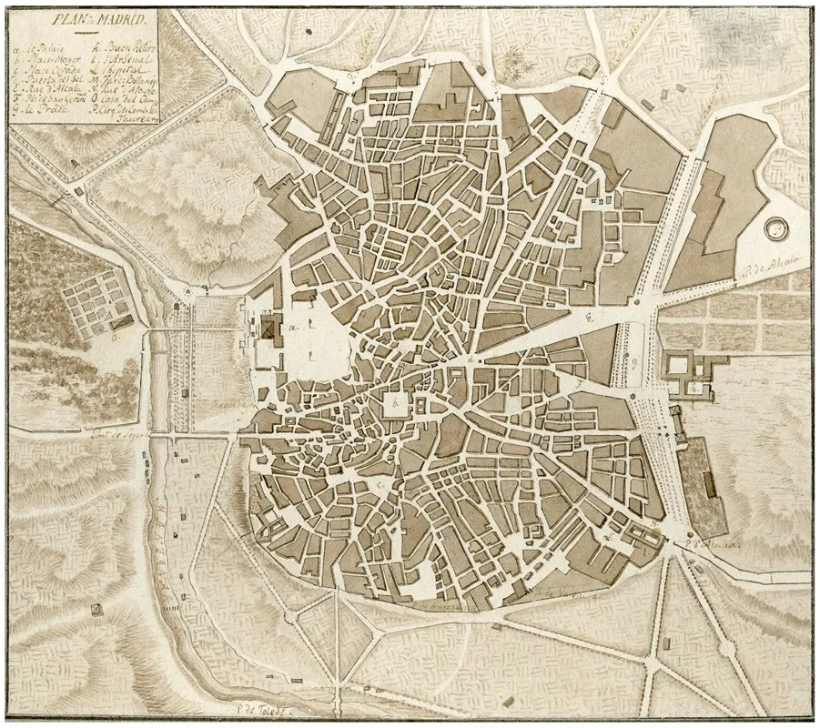 Plattegrond Van Madrid