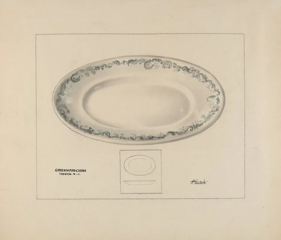 Platter 9 by Joseph Sudek - Canvas Print