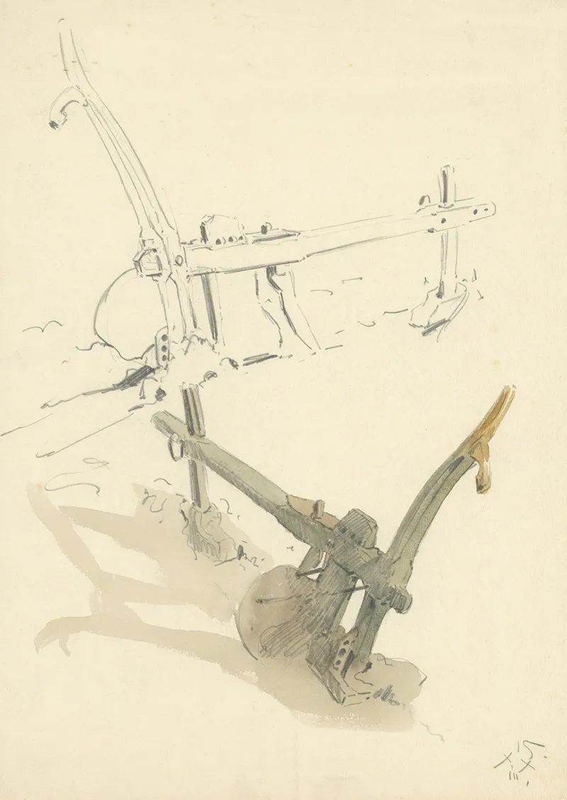 Ploeg by Alfred Ost - Canvas Print