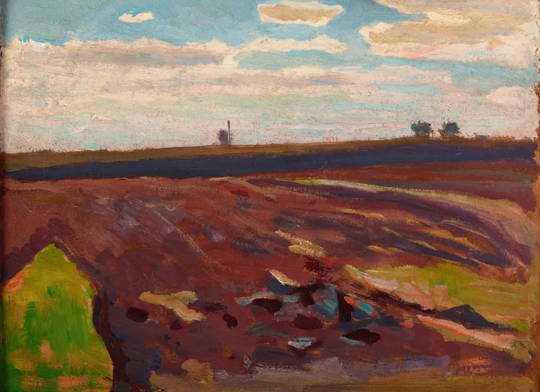 Plough Land In Spring