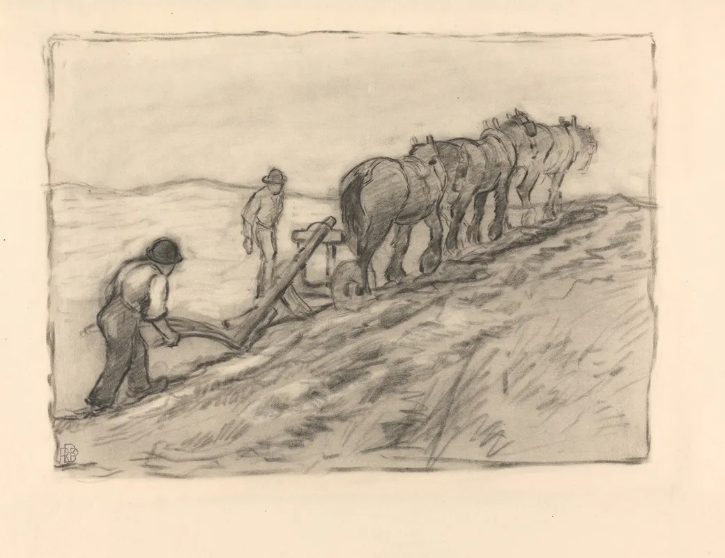Ploughing The Hillside
