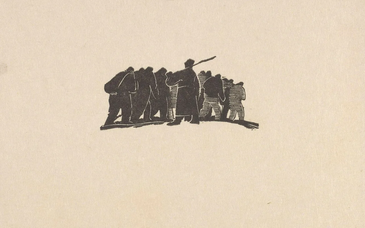 Pochod Zeslancow Ii Ilustracja Do Ksiazki Jozef Pilsudski Na Syberii Mieczyslawa Bohdana Lepeckiego