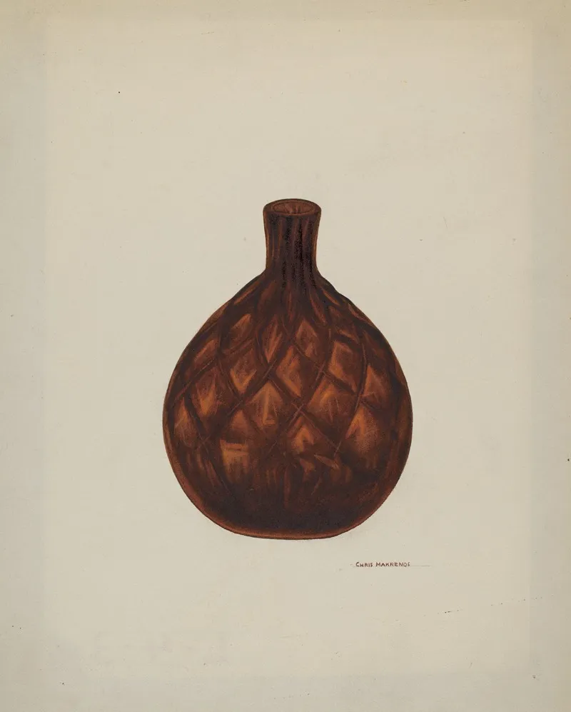 Pocket Flask by Chris Makrenos - Canvas Print