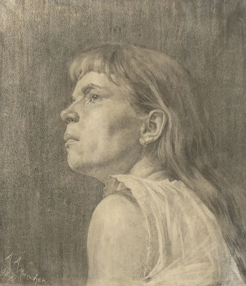 Podobizen Dievcata 2 by Ákos Aranyossy - Canvas Print