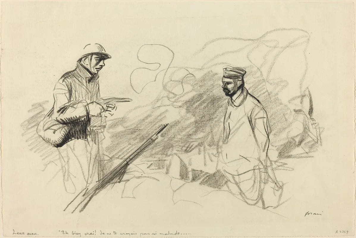 Poilu Acknowledging German Soldier
