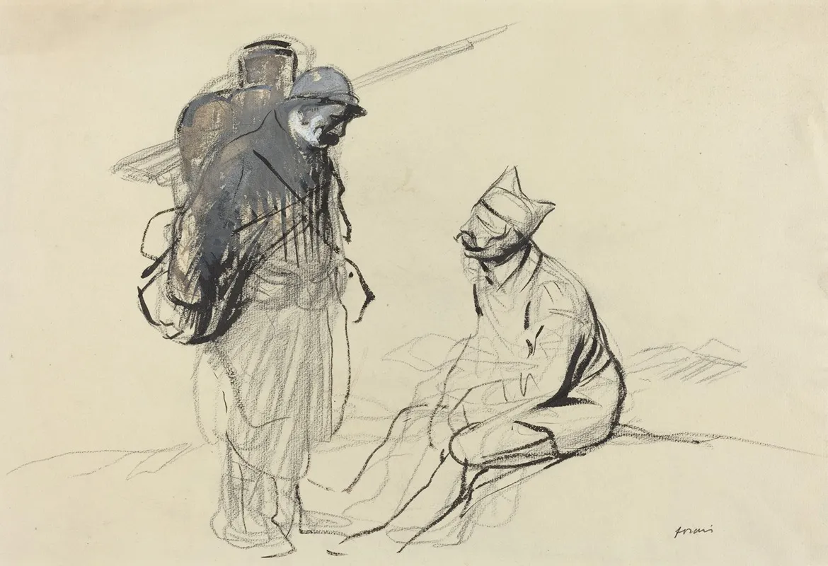 Poilu And Tommy Conversing