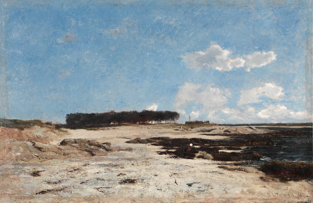 Pointe De Cabellou Brittany by William Lamb Picknell - Canvas Print