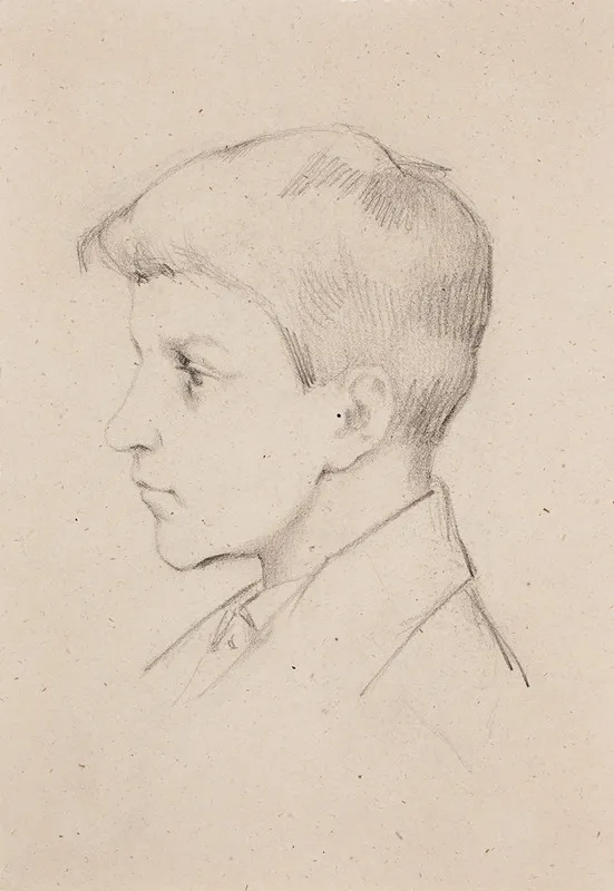 Pojan Profiili by Helene Schjerfbeck - Canvas Print