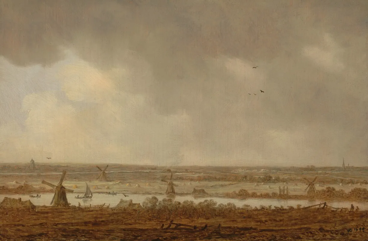 Polder Landscape 2 by Jan van Goyen - Canvas Print