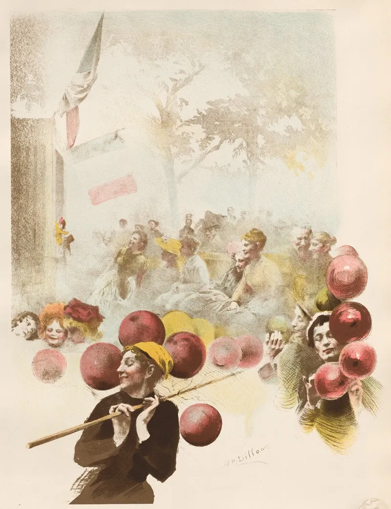 Polichinelle by Henri-Patrice Dillon - Canvas Print