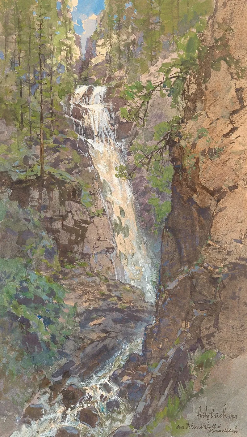 Polinik Waterfall Near Obervellach In Carinthia