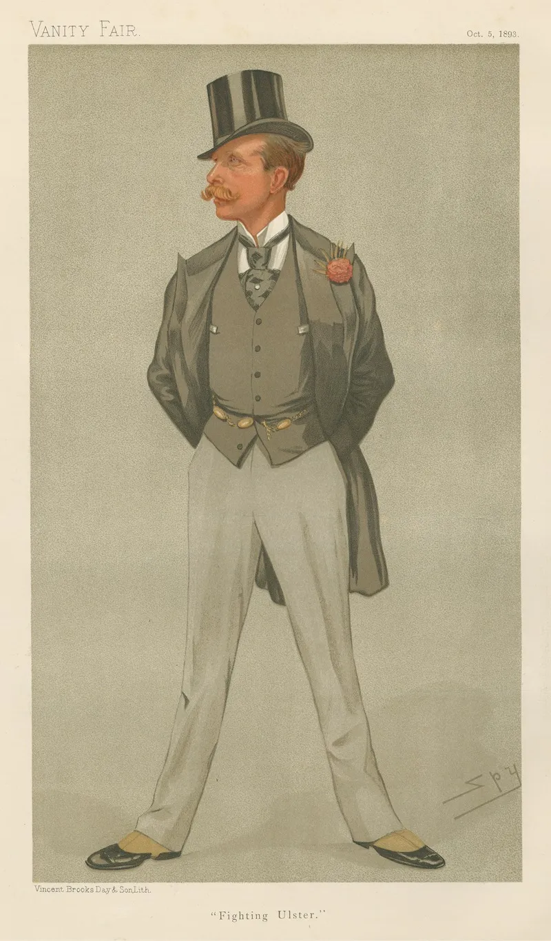 Politcians Fighting Ulster Mr William Grey Ellison Macartney October 5 1893 by Leslie Matthew Ward - Canvas Print