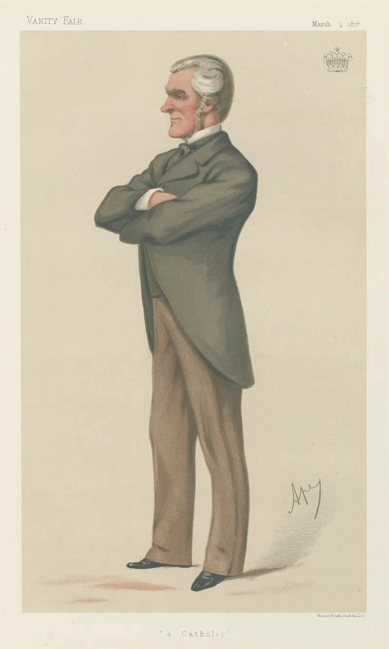 Politicians A Catholic The Earl Of Denbigh March 2 1878 by Carlo Pellegrini - Canvas Print