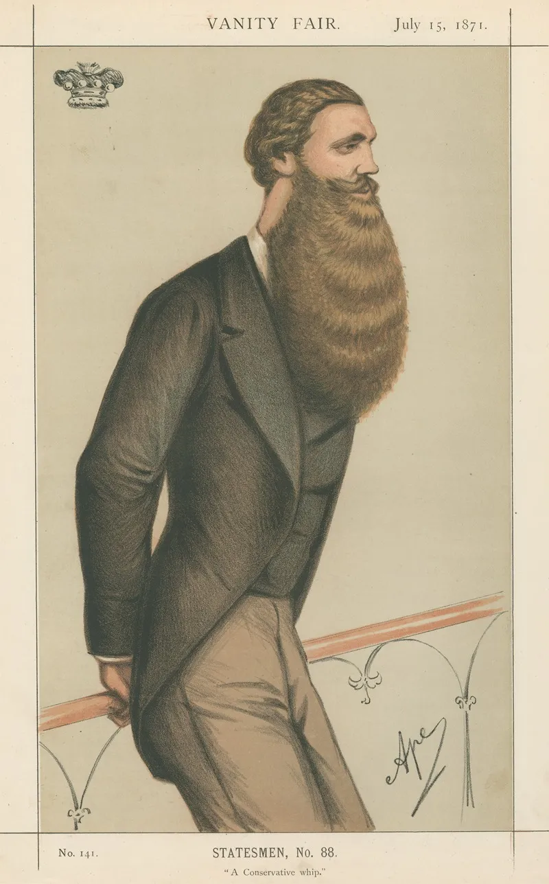 Politicians A Conservative Whip Lord Skelsmerdale 15 July 1871 by Carlo Pellegrini - Canvas Print