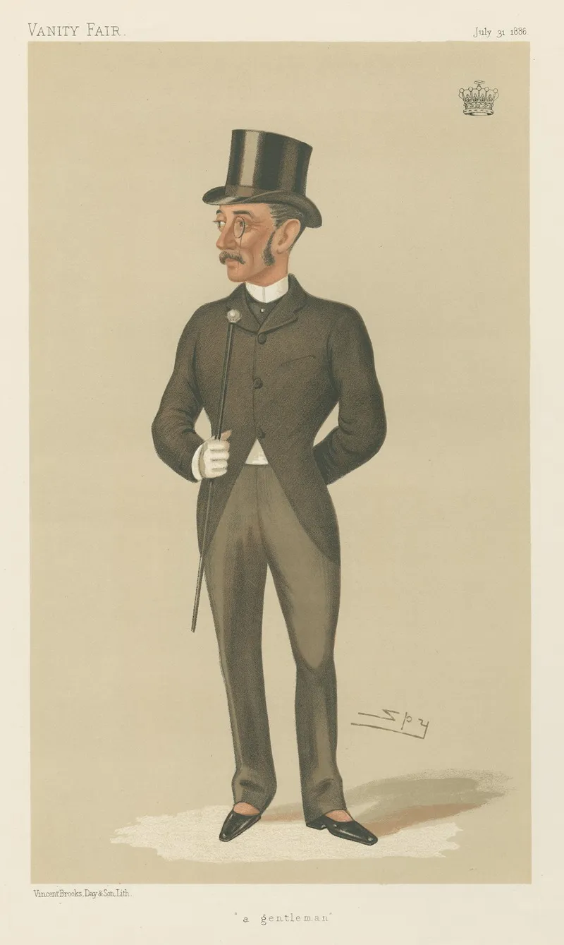 Politicians A Gentleman The Earl Of Zetland 31 July 1886 by Leslie Matthew Ward - Canvas Print