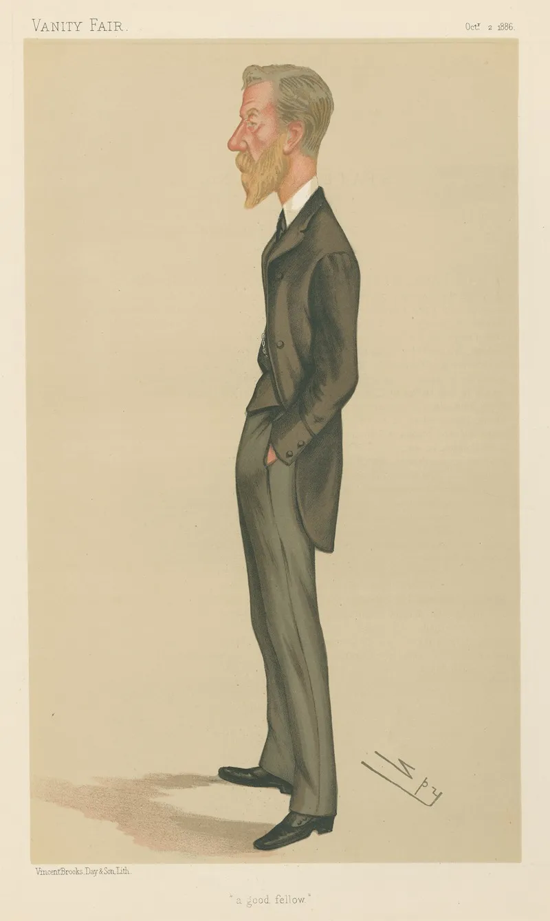 Politicians A Good Fellow Lord Edward Cavendish Oct 2 1886 by Leslie Matthew Ward - Canvas Print