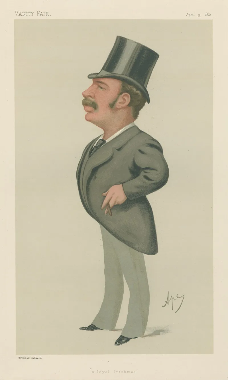 Politicians A Loyal Irishman Lord Headley April 3 1888 by Carlo Pellegrini - Canvas Print