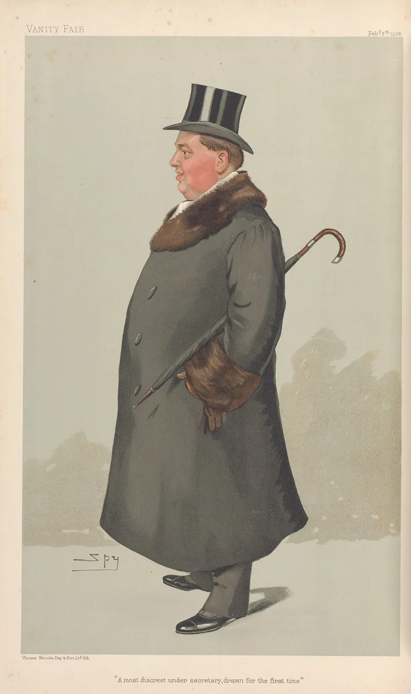 Politicians A Most Discreet Under Secretary Drawn For The First Time The Earl Of Donoughmore February 9 1905 by Leslie Matthew Ward - Canvas Print