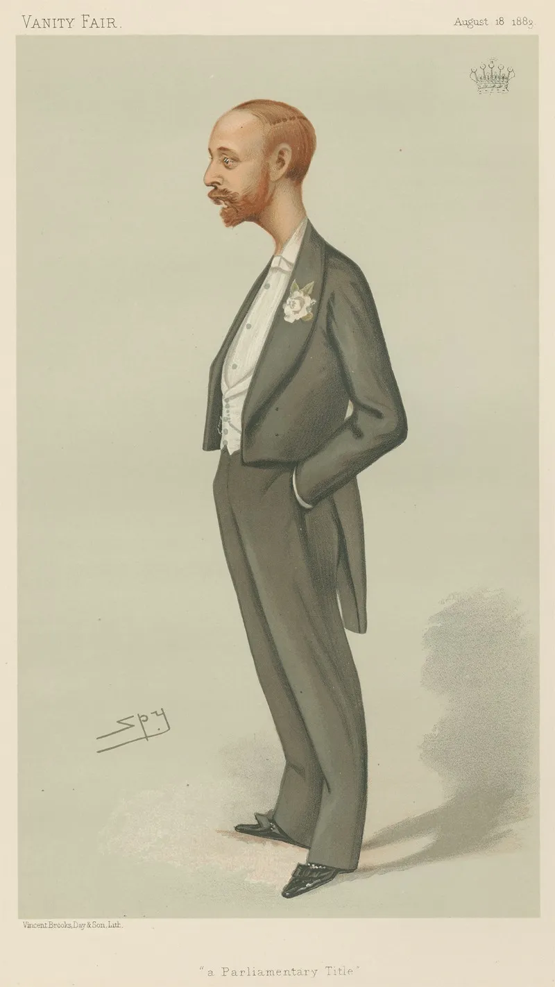 Politicians A Parliamentary Title The Earl Of Onslow 18 August 1883 by Leslie Matthew Ward - Canvas Print