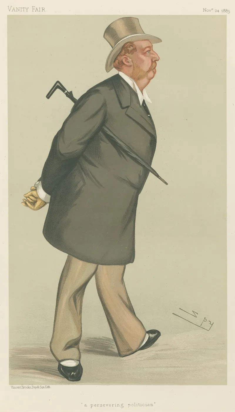 Politicians A Persevering Politician The Earl Of Milltown 24 November 1883 by Leslie Matthew Ward - Canvas Print