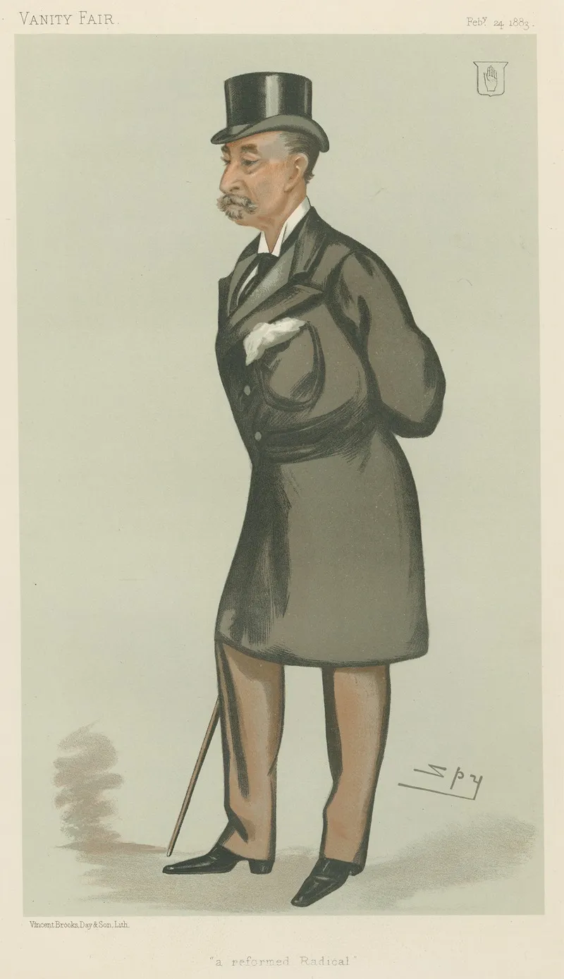 Politicians A Reformed Radical Sir Henry Ainslie Hoare 24 February 1883 by Leslie Matthew Ward - Canvas Print