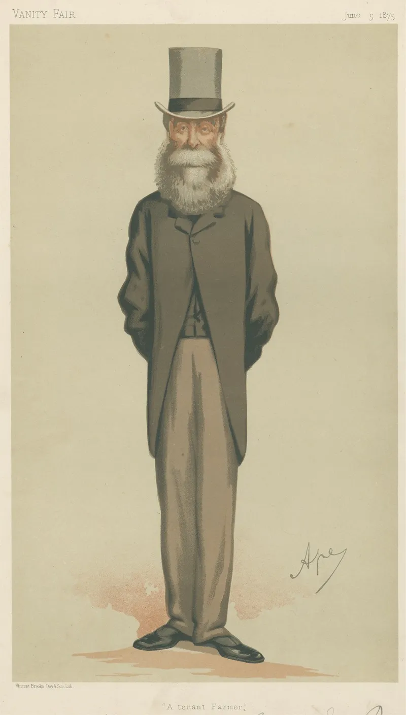 Politicians A Tenant Farmer Mr Clare Sewell Read 5 June 1875 by Carlo Pellegrini - Canvas Print
