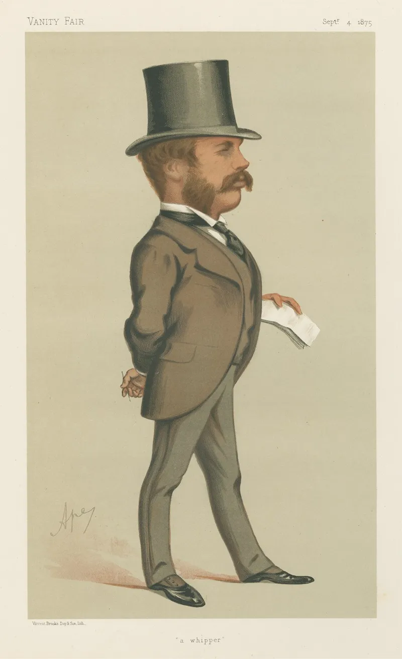 Politicians A Whipper Mr William Hart Dyke September 4 1875 by Carlo Pellegrini - Canvas Print