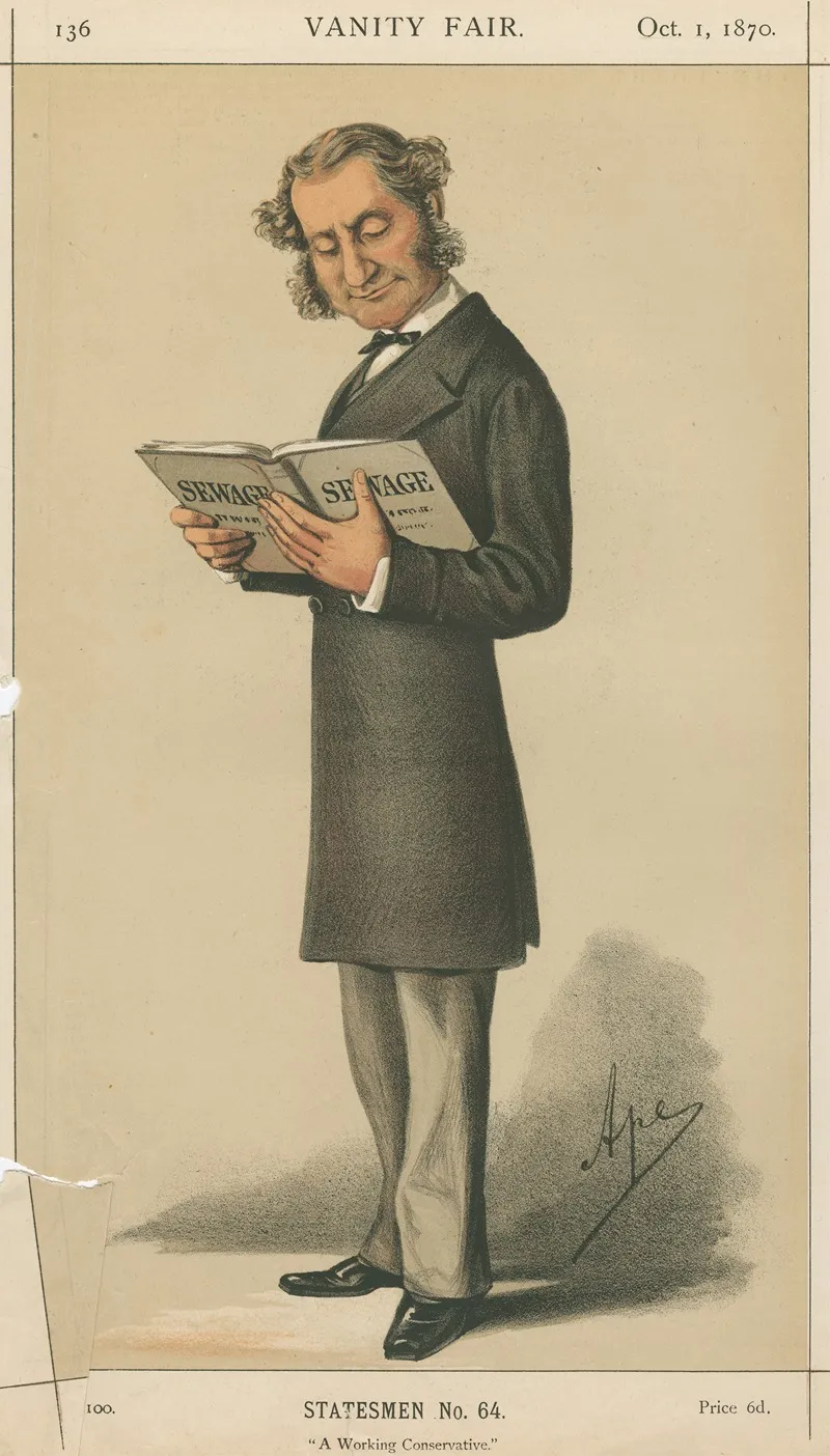 Politicians A Working Conservative Lord Robert Montagu 1 October 1870 by Carlo Pellegrini - Canvas Print