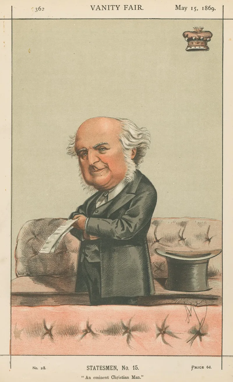 Politicians An Eminent Christian Man Lord Westbury 15 May 1869 by Carlo Pellegrini - Canvas Print