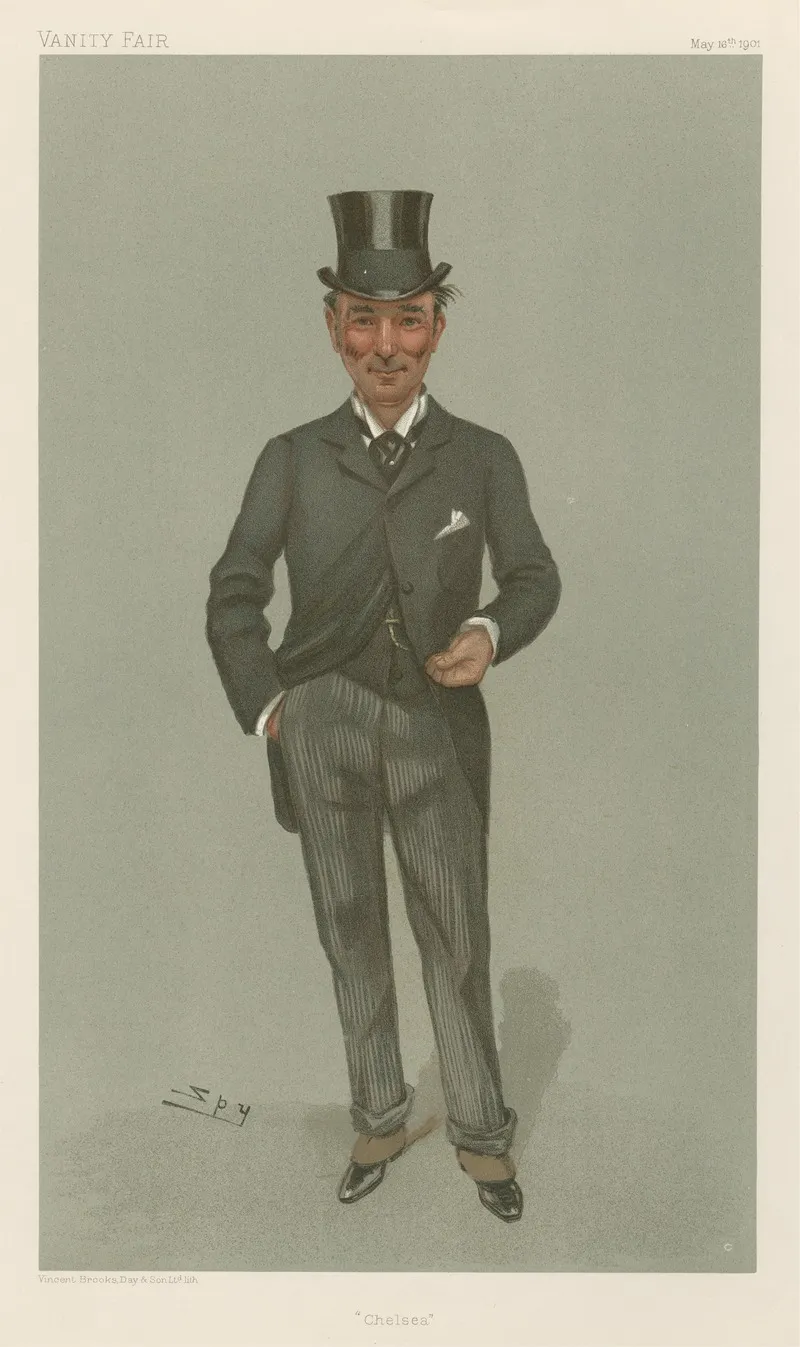 Politicians Chelsea Mr Charles Algernon Whitmore 16 May 1901 by Leslie Matthew Ward - Canvas Print