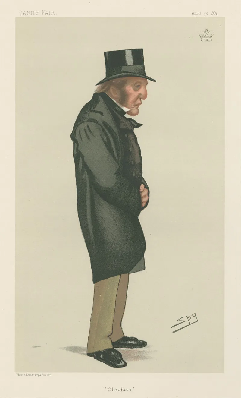 Politicians Cheshire Lord Tollemache 30 April 1881 by Leslie Matthew Ward - Canvas Print