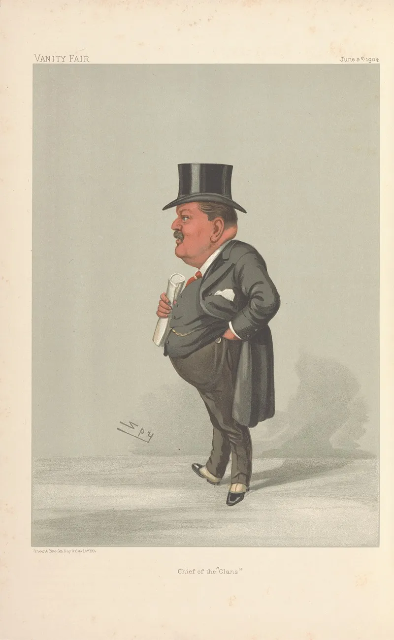 Politicians Chief Of The Clans Sir Charles W Cayzer June 9 1904 by Leslie Matthew Ward - Canvas Print