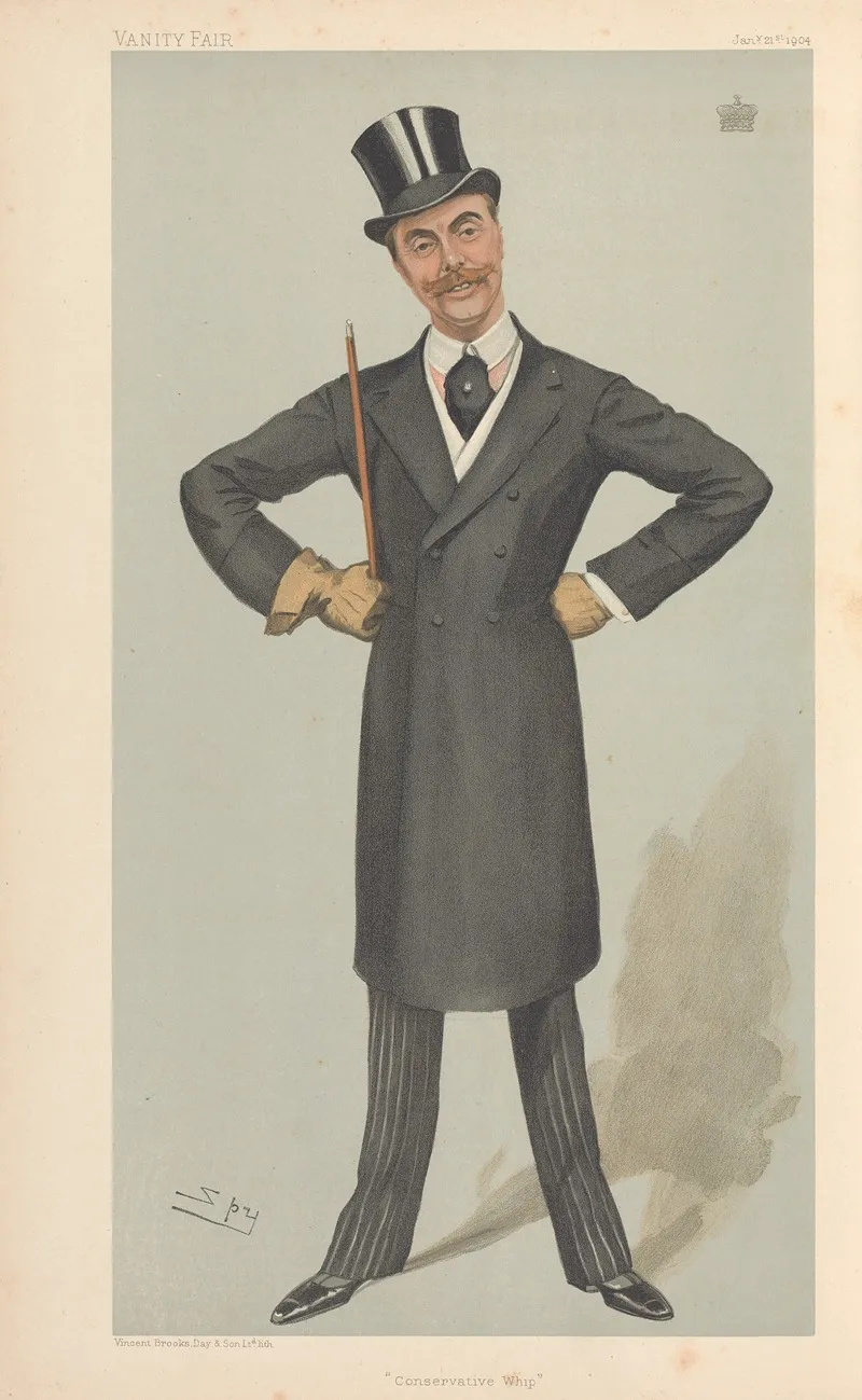 Politicians Conservative Whip The Viscount Churchill January 21 1904 by Leslie Matthew Ward - Canvas Print