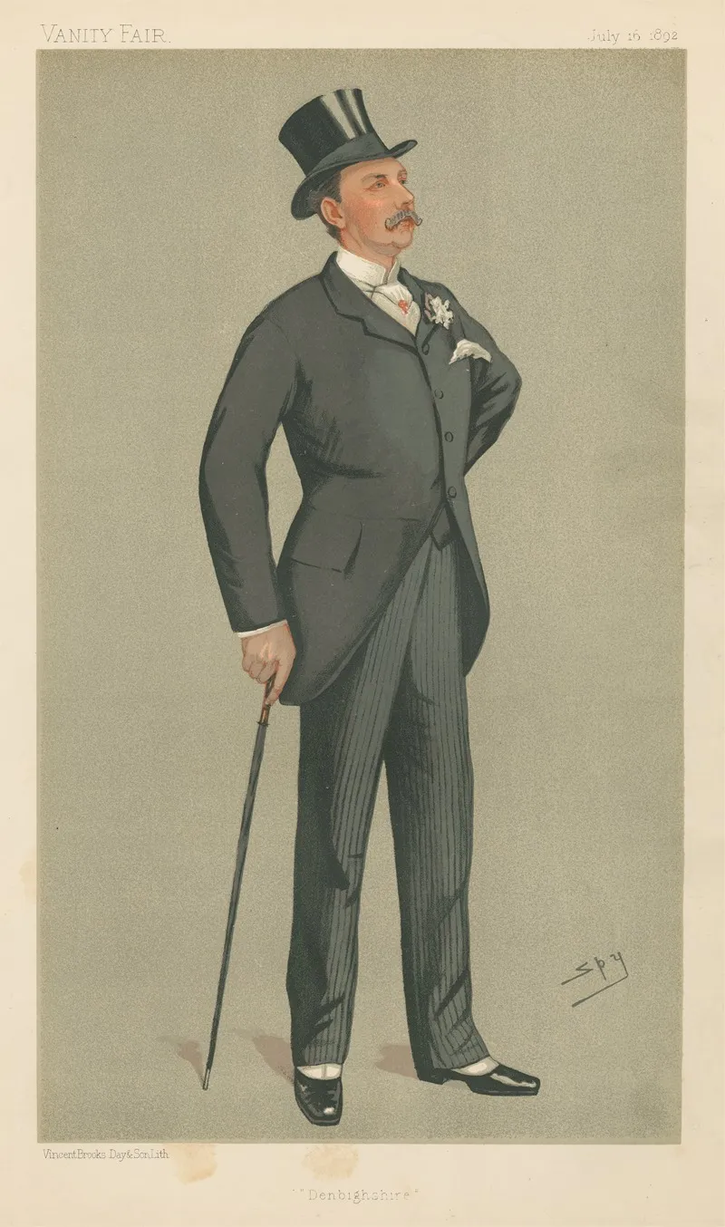 Politicians Denbighshire Col William Cornwallis West 16 July 1892 by Leslie Matthew Ward - Canvas Print