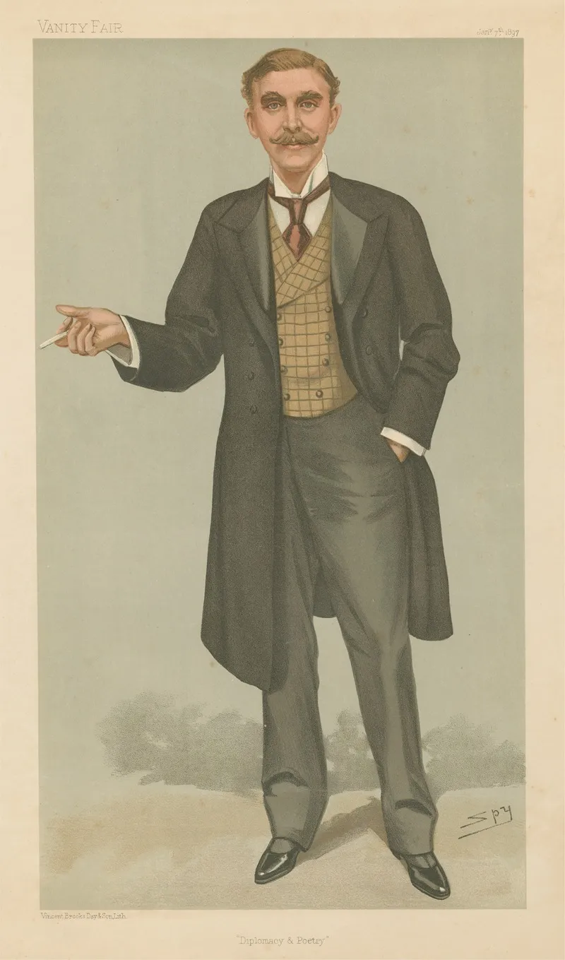 Politicians Diplomacy And Poetry Mr James Renell Rodd 7 January 1897 by Leslie Matthew Ward - Canvas Print