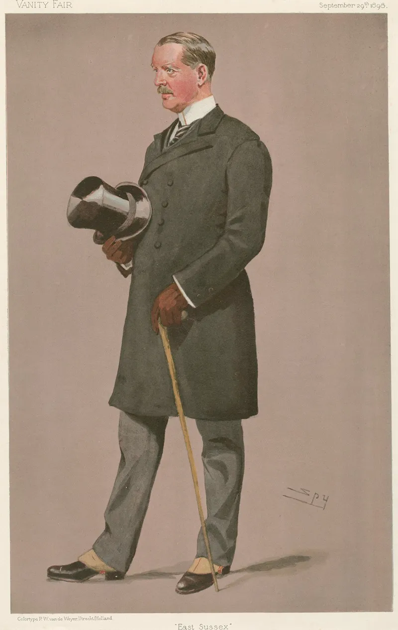Politicians East Sussex Col Brookfield September 29 1898 by Leslie Matthew Ward - Canvas Print